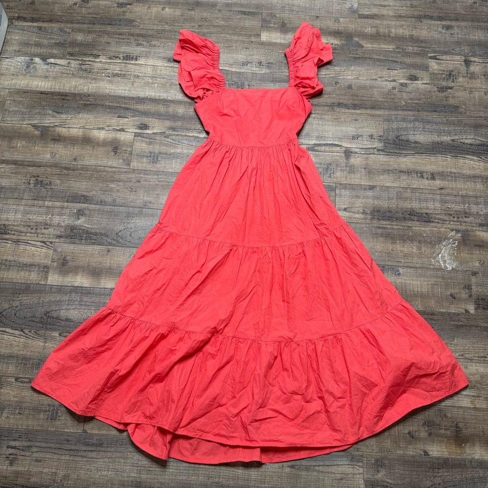 Oliphant Flirty Tie Back Midi Dress